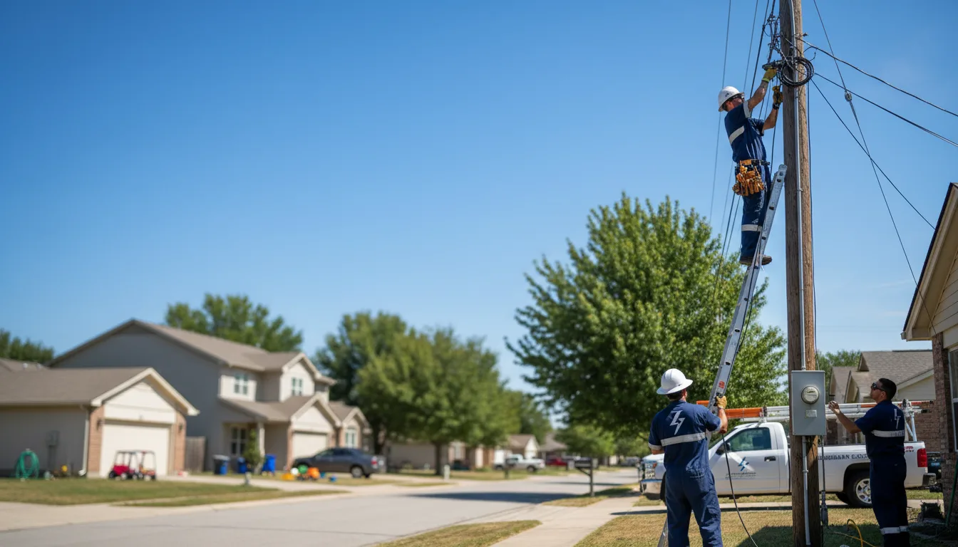 Residential electrician providing installation services in Goldsmith, IN